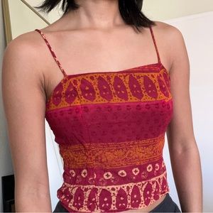 Vintage 90s spaghettini strap top